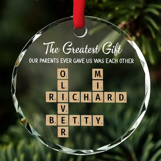 Each Other - Personalized Custom Glass Ornament