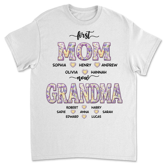 Mother Pearl Grandma Love - Personalized Custom Shirt