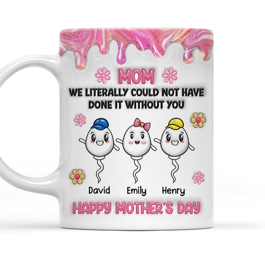 Thanks Mommy - Personalized Custom 3D Inflated Effect Mug
