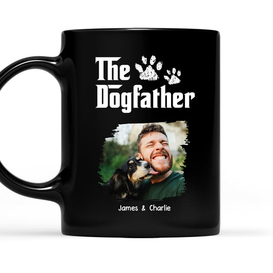 Cool Dog Father Photo - Personalized Custom Coffee Mug