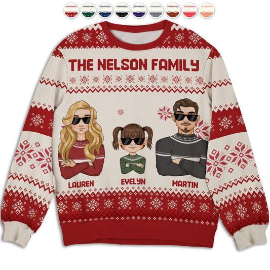 Family Together - Personalized Custom All-Over-Print Sweatshirt