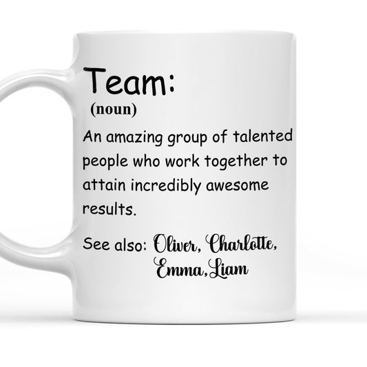 A Team - Personalized Custom Coffee Mug