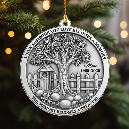 Your Memory Becomes My Treasure - Personalized Custom Acrylic Ornament