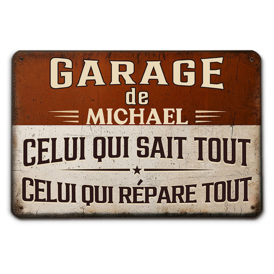 Expert en tout Réparateur de choc – Plaque Métal Personnalisée