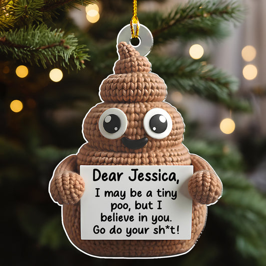 Positive Poo - Personalized Custom Acrylic Ornament