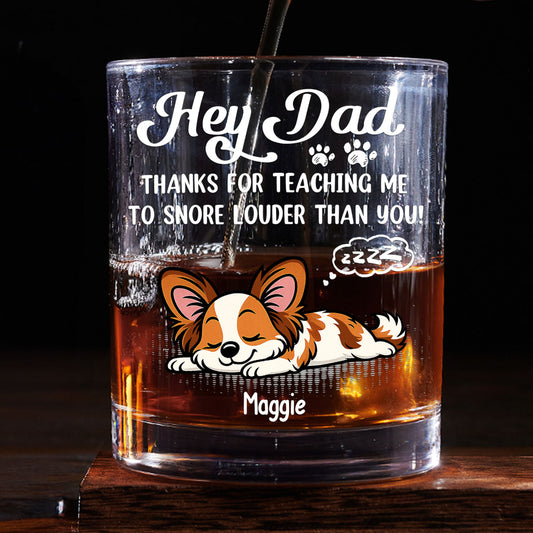 You Taught Me This - Personalized Custom Whiskey Glass