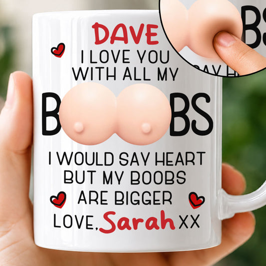 He Loves The Package - Personalized Squishy Mug