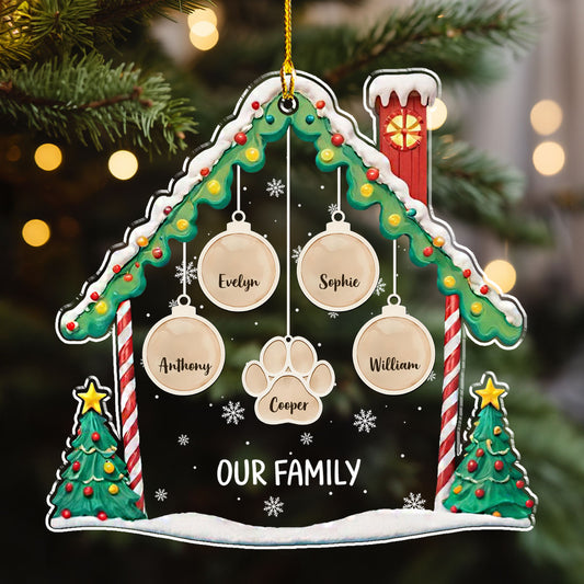 Lovely Family 2 - Personalized Custom Acrylic Ornament