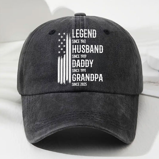 Belongs To Legend  - Personalized Custom Vintage Washed Denim Cap