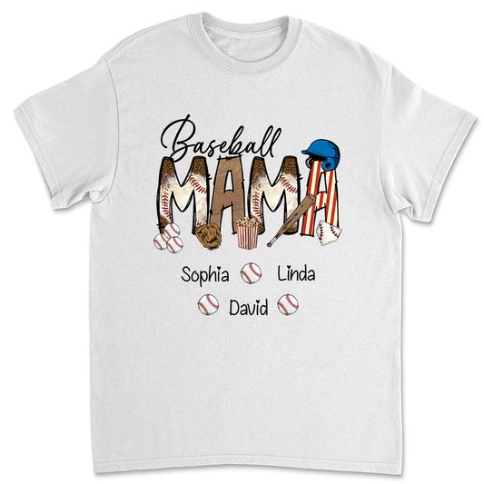 Baseball Mama - Personalized Custom Shirt