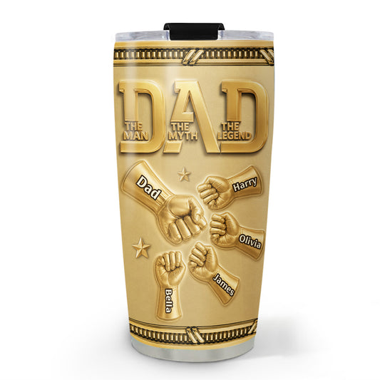 The Family Strength Trophy - Personalized Custom 3D Effect Tumbler