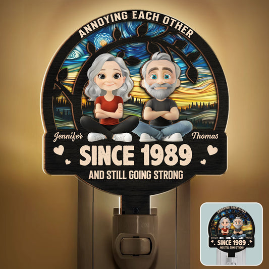 Love You Forever - Personalized Wood And Acrylic Night Light