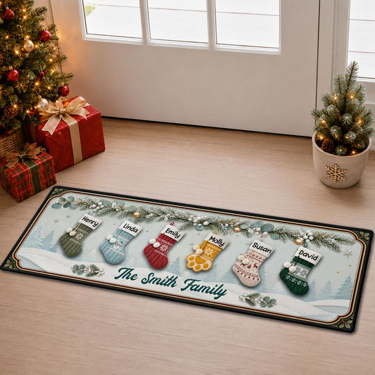 Christmas Made With Love - Personalized Runner Rug