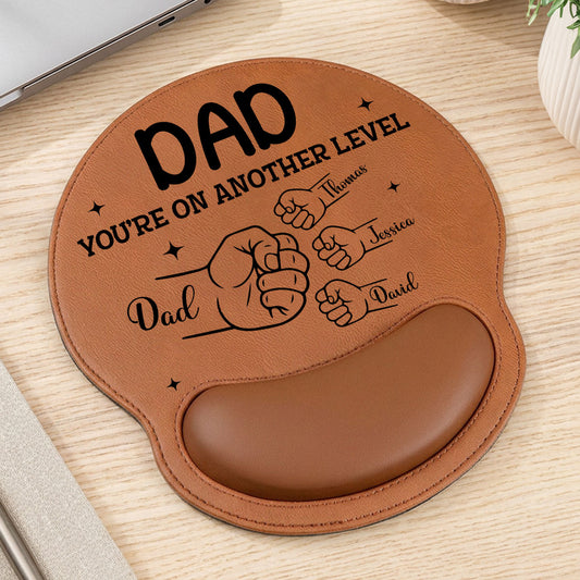 You Are On Another Level - Personalized Custom Leather Mouse Pad