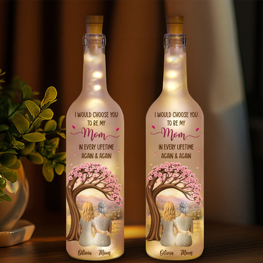 I Would Choose You In Every Lifetime - Personalized Custom Bottle Lamp