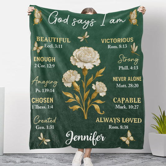 A Friend Is Like A Gold Flower - Personalized Custom Fleece Blanket