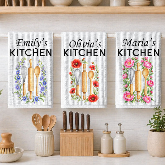 Love Grows Here - Personalized Kitchen Towel