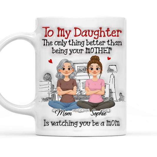 Being A Mom Mum - Personalized Custom 3D Inflated Effect Mug