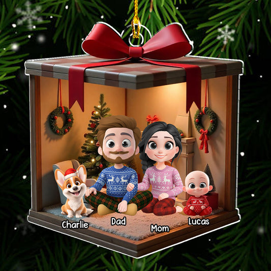 2025 Christmas With Us - Personalized Custom Acrylic Ornament