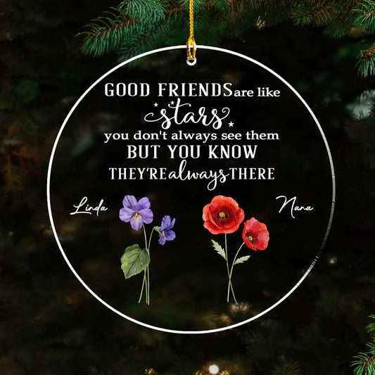 Friends Like Stars - Personalized Custom Acrylic Ornament