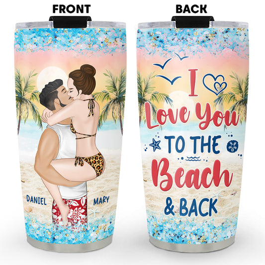To The Beach - Personalized Custom Tumbler