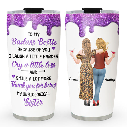 Laugh More And Cry Less - Personalized Custom Tumbler