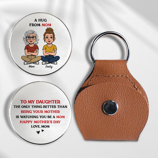 To My Daughter Retro Style - Personalized Custom Pocket Hug
