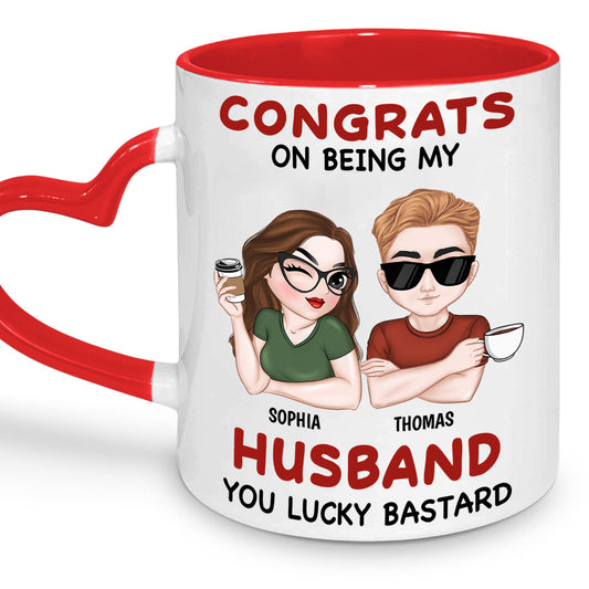 Always Love You - Personalized Heart Handle Mug