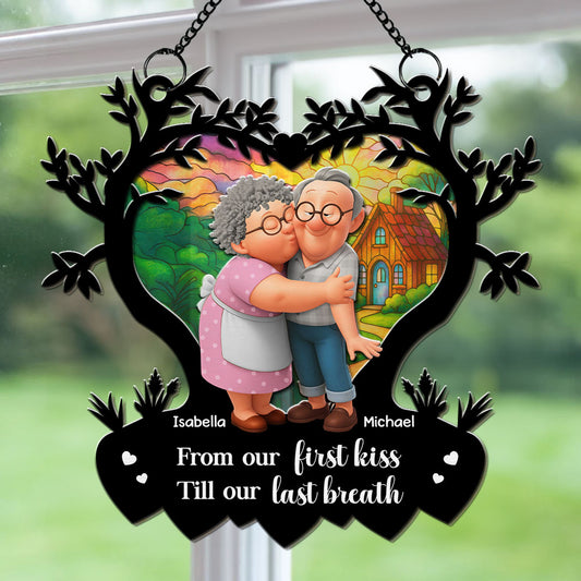Grow Old With You - Personalized Custom Suncatcher