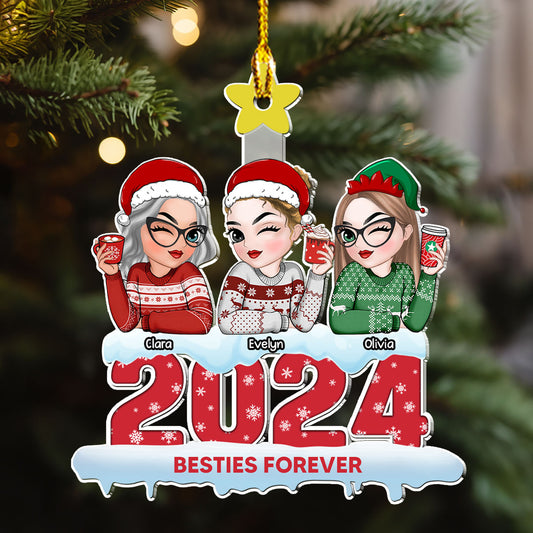 Sibling Forever - Personalized Custom Acrylic Ornament