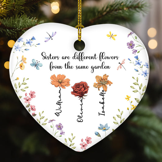 Every Flower Blooms In Its Own Time - Personalized Custom Ceramic Ornament