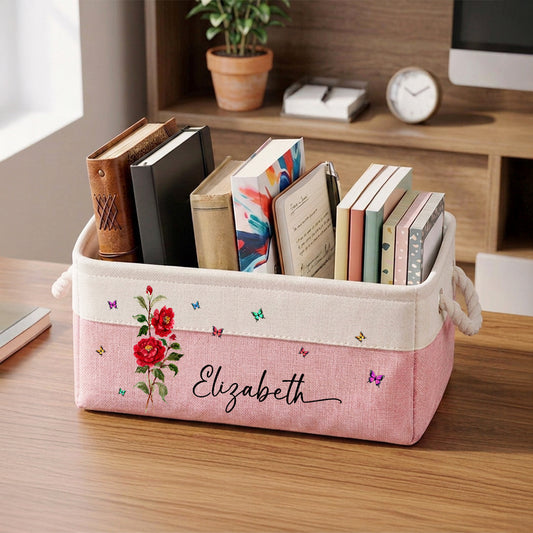 Flowers Power - Personalized Custom Storage Basket