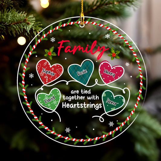 Together With Heartstrings - Personalized Custom Acrylic Ornament