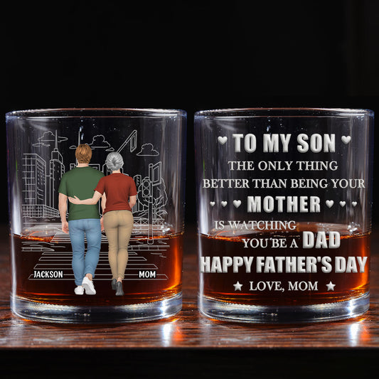 Watching You Grow - Personalized Custom Whiskey Glass