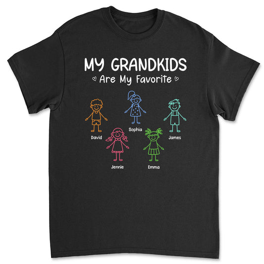 My Grandkids Are My Favorite - Personalized Custom Shirt