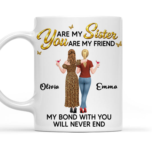 My Forever Friend My Forever Sister - Personalized Custom Coffee Mug