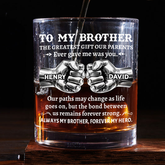 The Greatest Gift - Personalized Custom Whiskey Glass