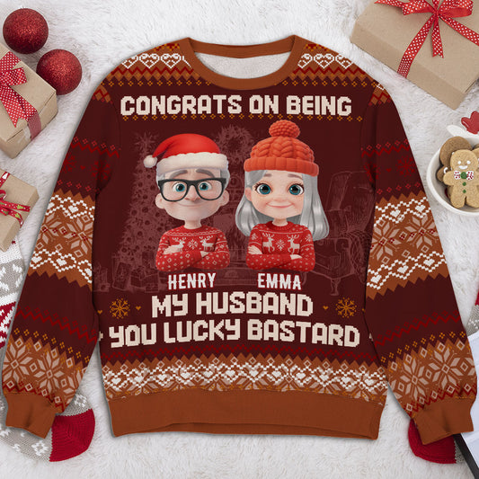 Being My Husband - Personalized Custom All-Over-Print Sweatshirt