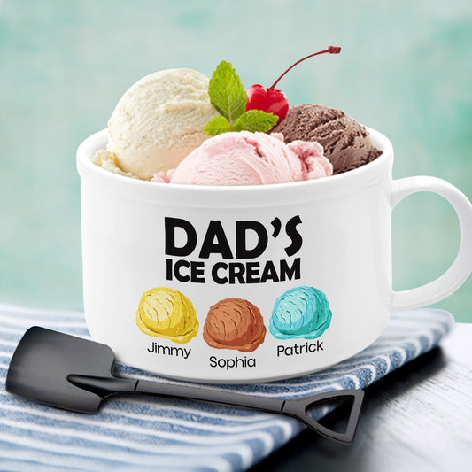 Ice Cream - Personalized Ceramic Bowl