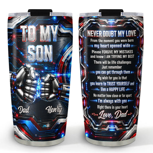 Right There In Your Heart - Personalized Custom 3D Effect Tumbler