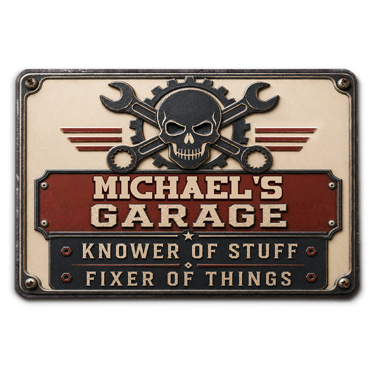 The Fixer - Personalized Custom Metal Sign