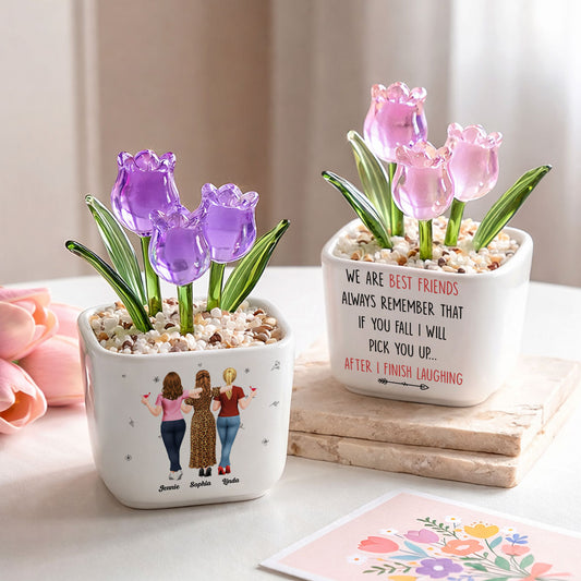 I Will Pick You After - Personalized Custom Glass Everlasting Tulips