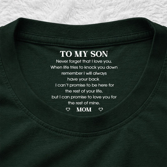 I Love You - Personalized Custom Inside Neck Print T-Shirt
