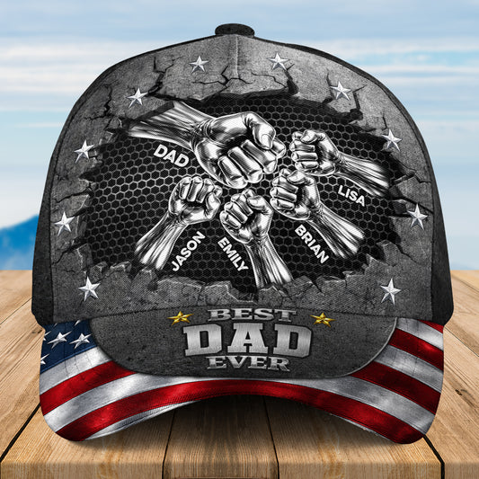 Best Dad Ever 2 - Personalized Custom Classic Cap
