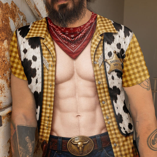 Certified Cowboy - Personalized All-over-print T-shirt