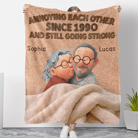 Annoying Each Other - Personalized Custom Fleece Blanket