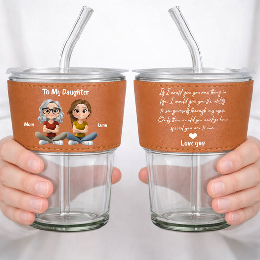 How Special You Are - Personalized Custom Leather Glass Cup