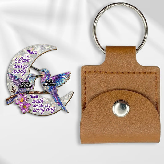 They Never Go Away - Personalized Custom 3D Effect Wooden Pocket Hug