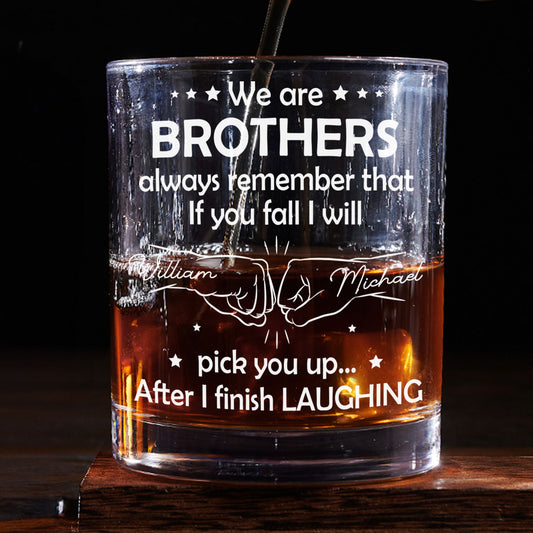 After I Finish Laughing - Personalized Custom Whiskey Glass