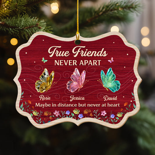 True Friends - Personalized Custom Wood Ornament